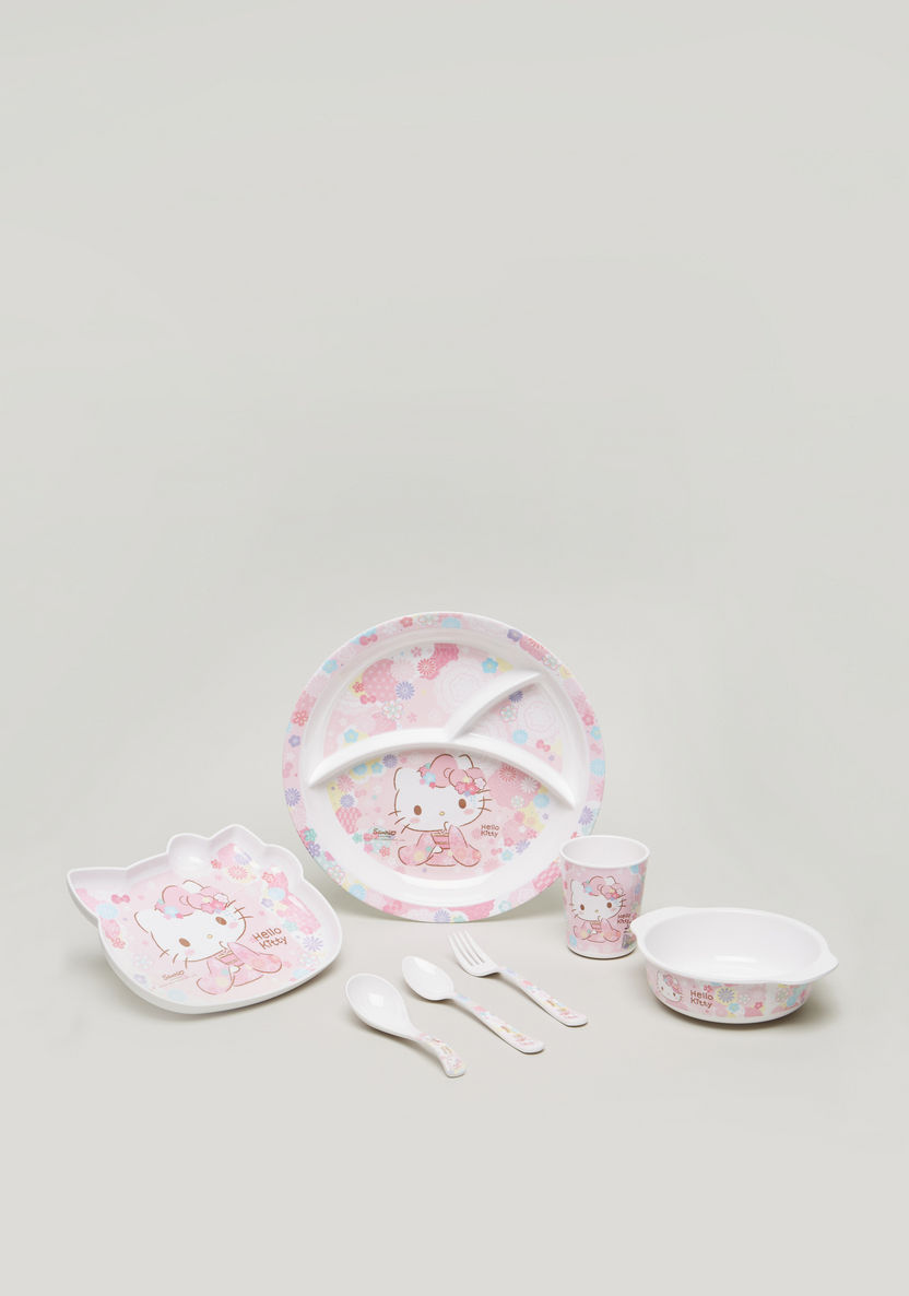 Hello Kitty Print Section Plate - 10 inches-Mealtime Essentials-image-3