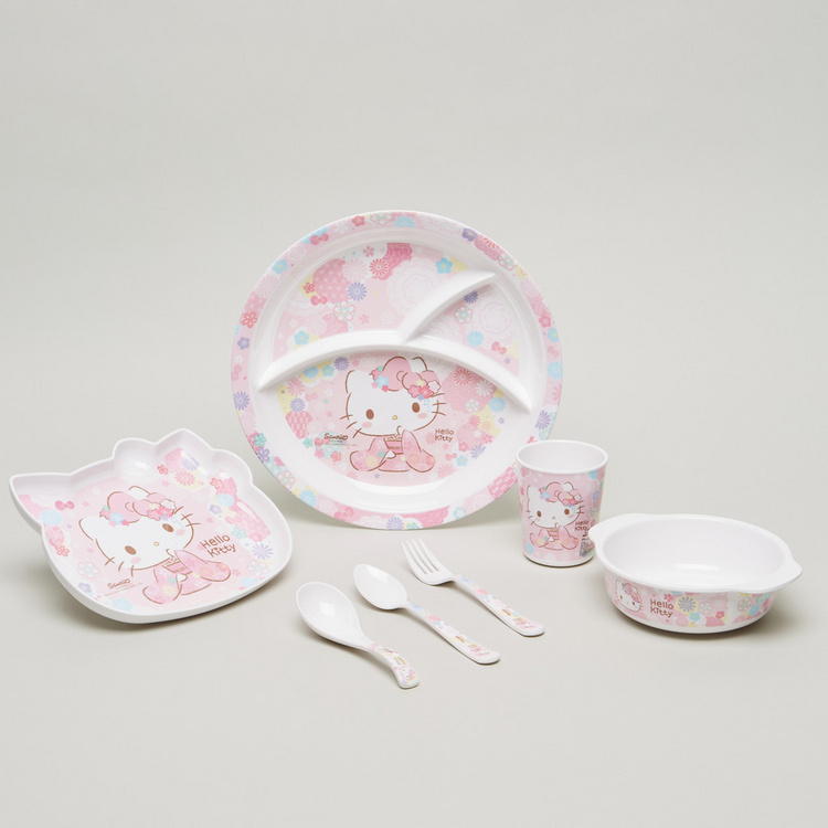Hello Kitty Print Spoon and Fork Set