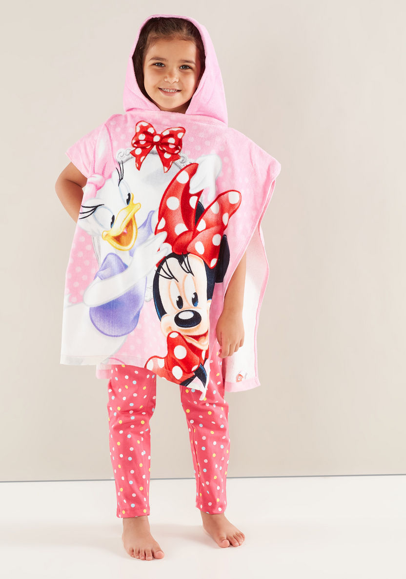 Disney Minnie Mouse and Daisy Duck Print Bath Poncho - 60x115 cms-Towels and Flannels-image-0