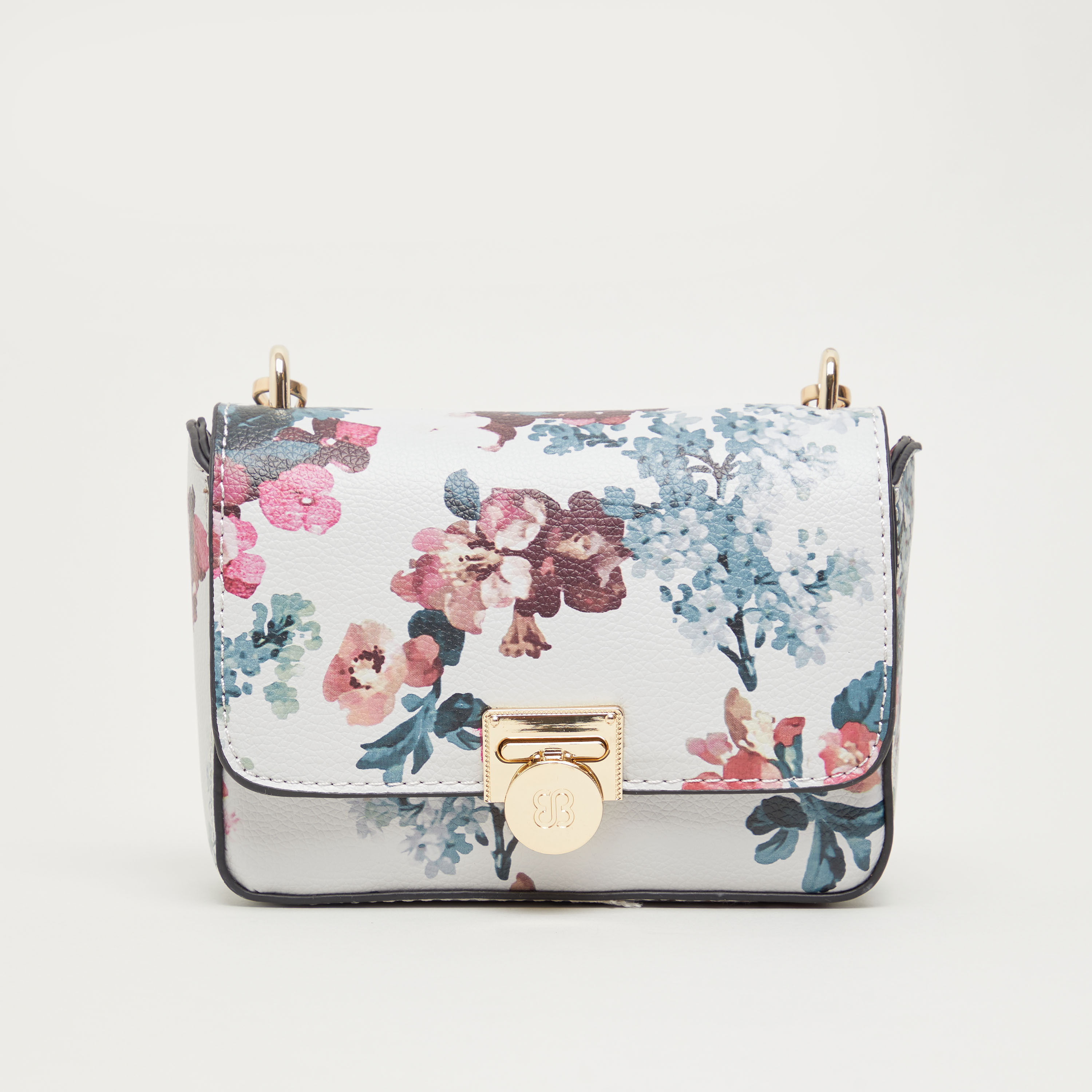 Logo Print Flap Over Purse - Bessie London – Mooreheads