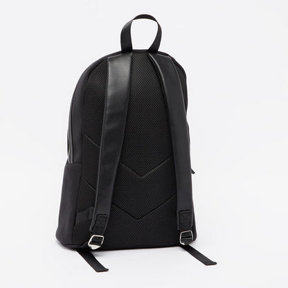 Textured Backpack with Adjustable Shoulder Straps
