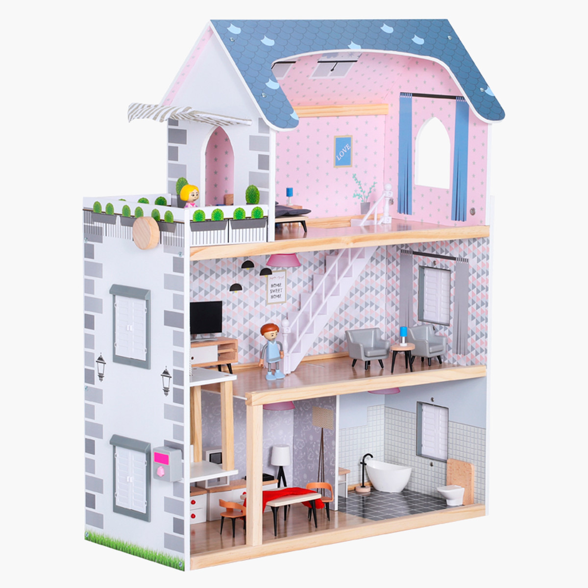 Dollhouse with online lights and sounds