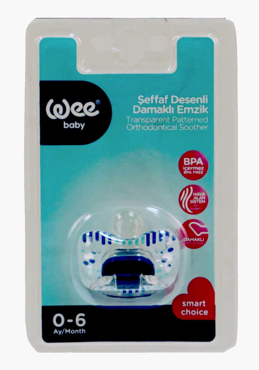 Buy Wee Baby Transparent Patterned Orthodontic Soother Online ...