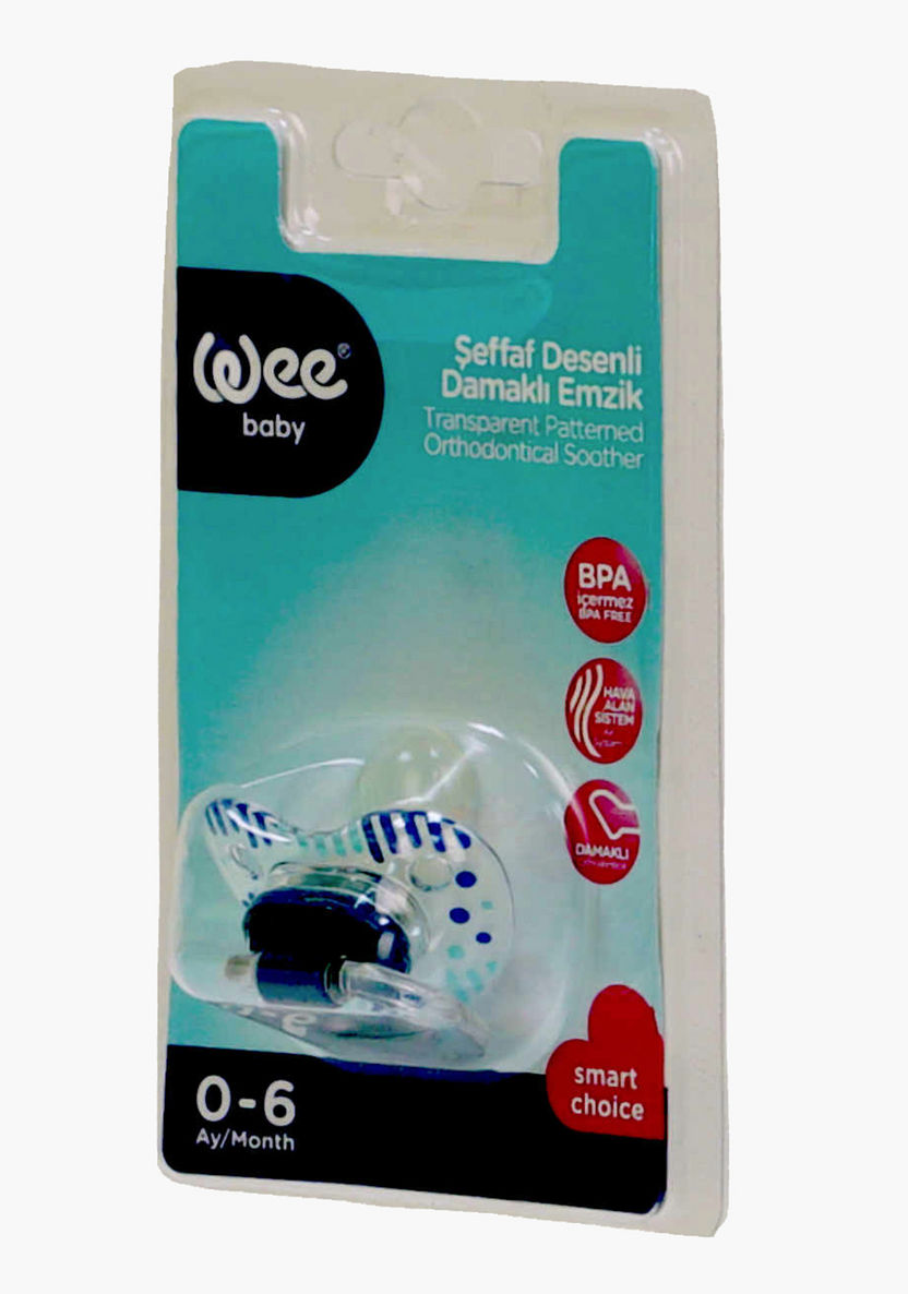 Buy Wee Baby Transparent Patterned Orthodontic Soother Online ...