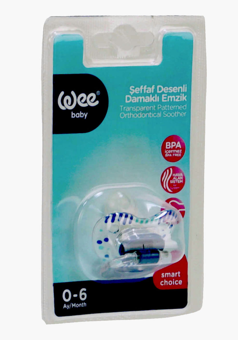 Buy Wee Baby Transparent Patterned Orthodontic Soother Online ...