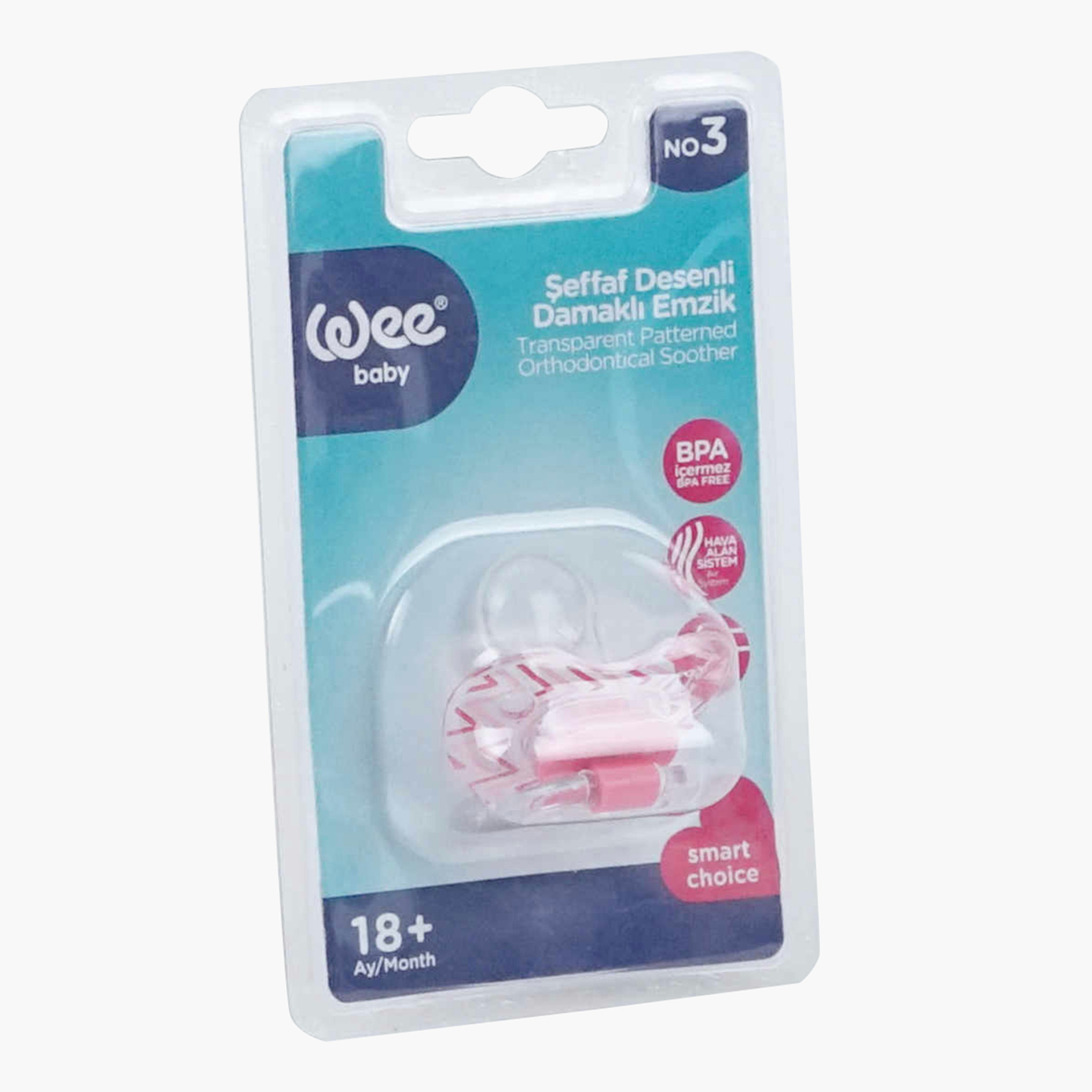 لهاية لتقويم الأسنان بطبعات من وي بيبي - 18+ شهر-baby-feeding-pacifiers-image-3