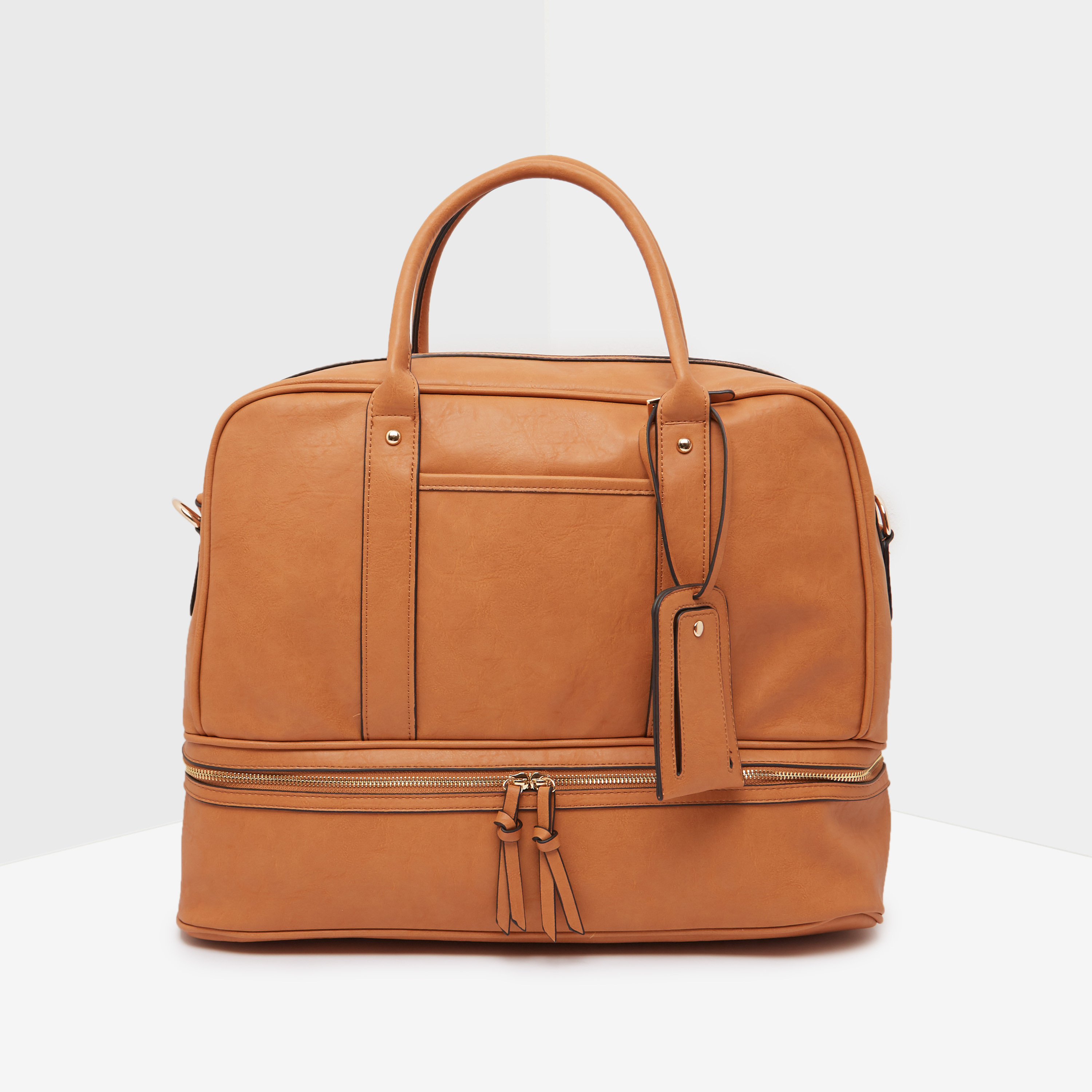 شنطة دافل سادة بتاج من سيليست-travel-luggagesandbags-dufflebags-image-1