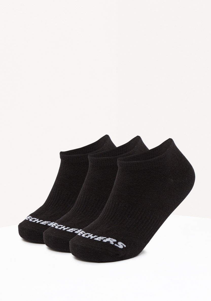 Skechers Printed Ankle Length Sports Socks - Set of 3-Boy%27s Socks-image-0
