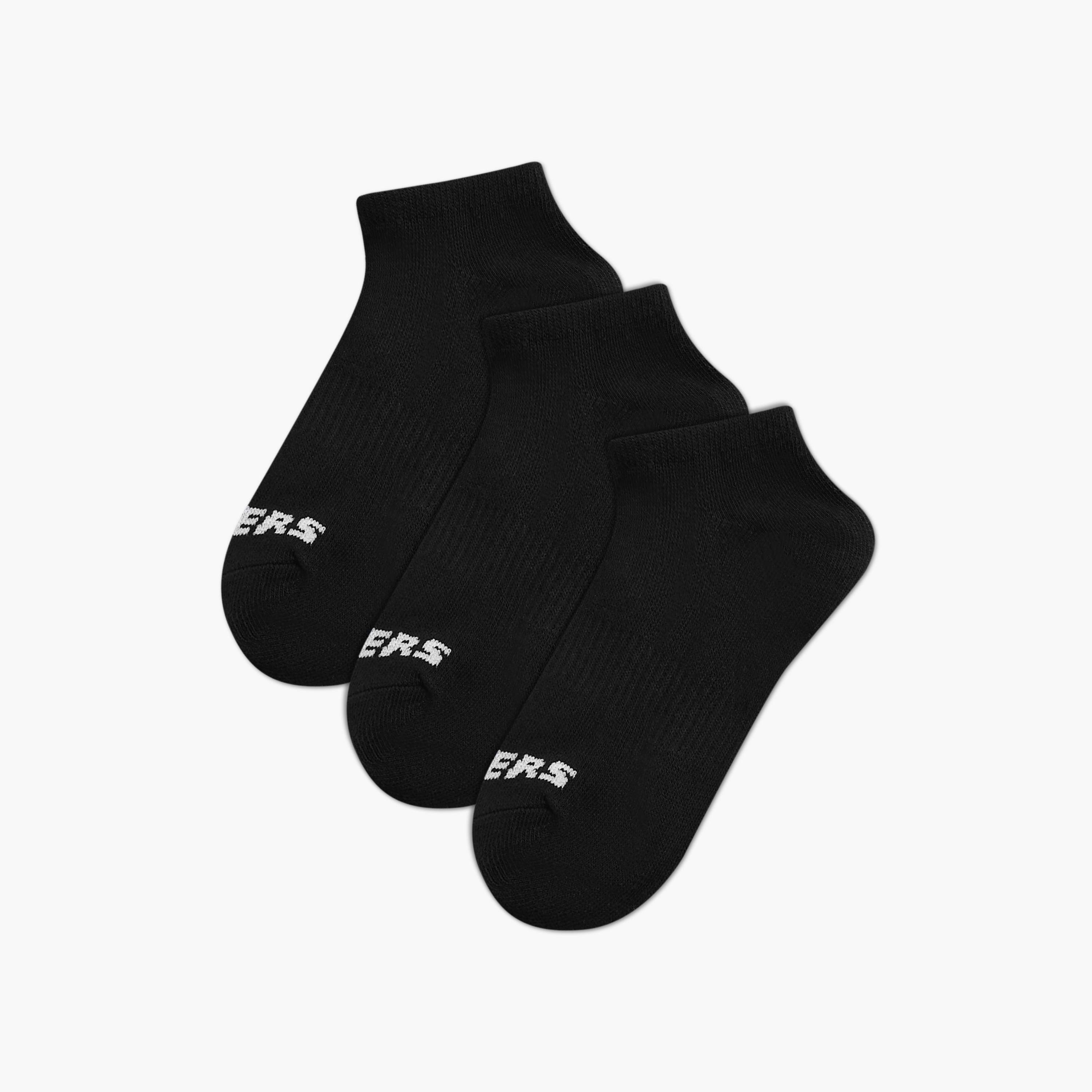 جوارب رياضية بطول الكاحل بطبعات من سكتشرز - طقم من 3 أزواج-girls-accessories-socks-image-1