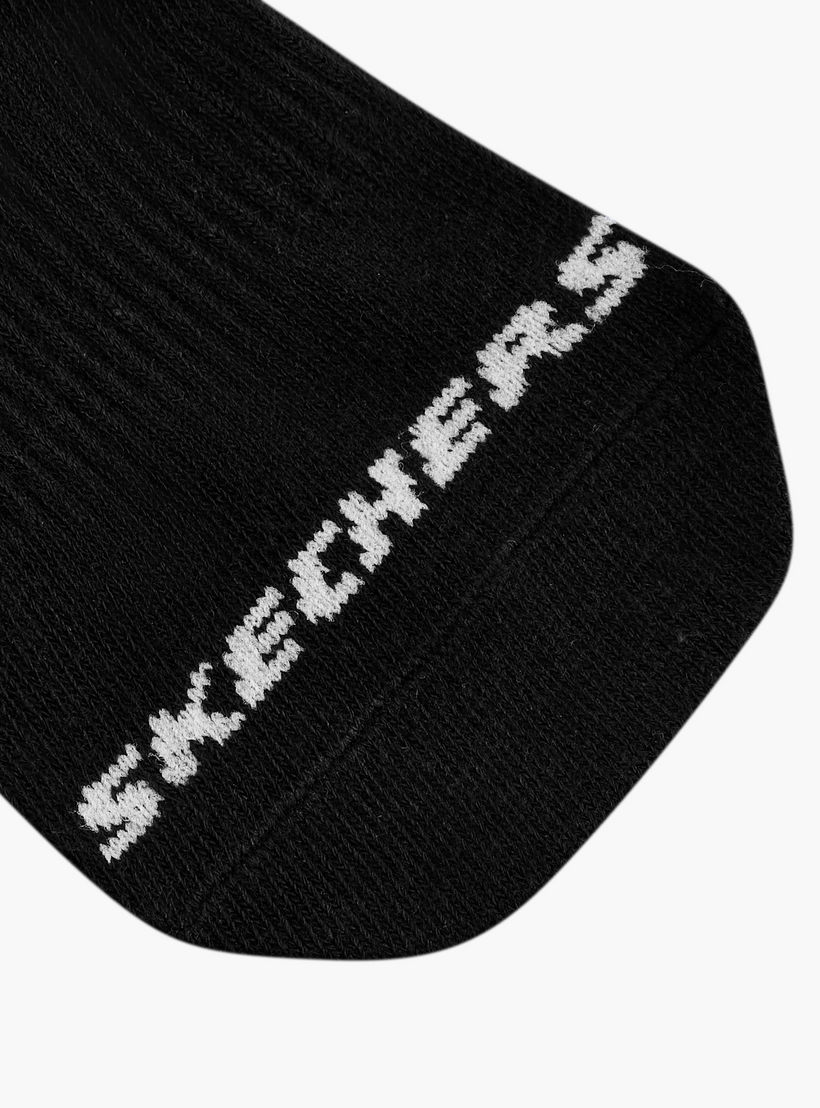 جوارب رياضية بطول الكاحل بطبعات من سكتشرز - طقم من 3 أزواج-girls-accessories-socks-image-5
