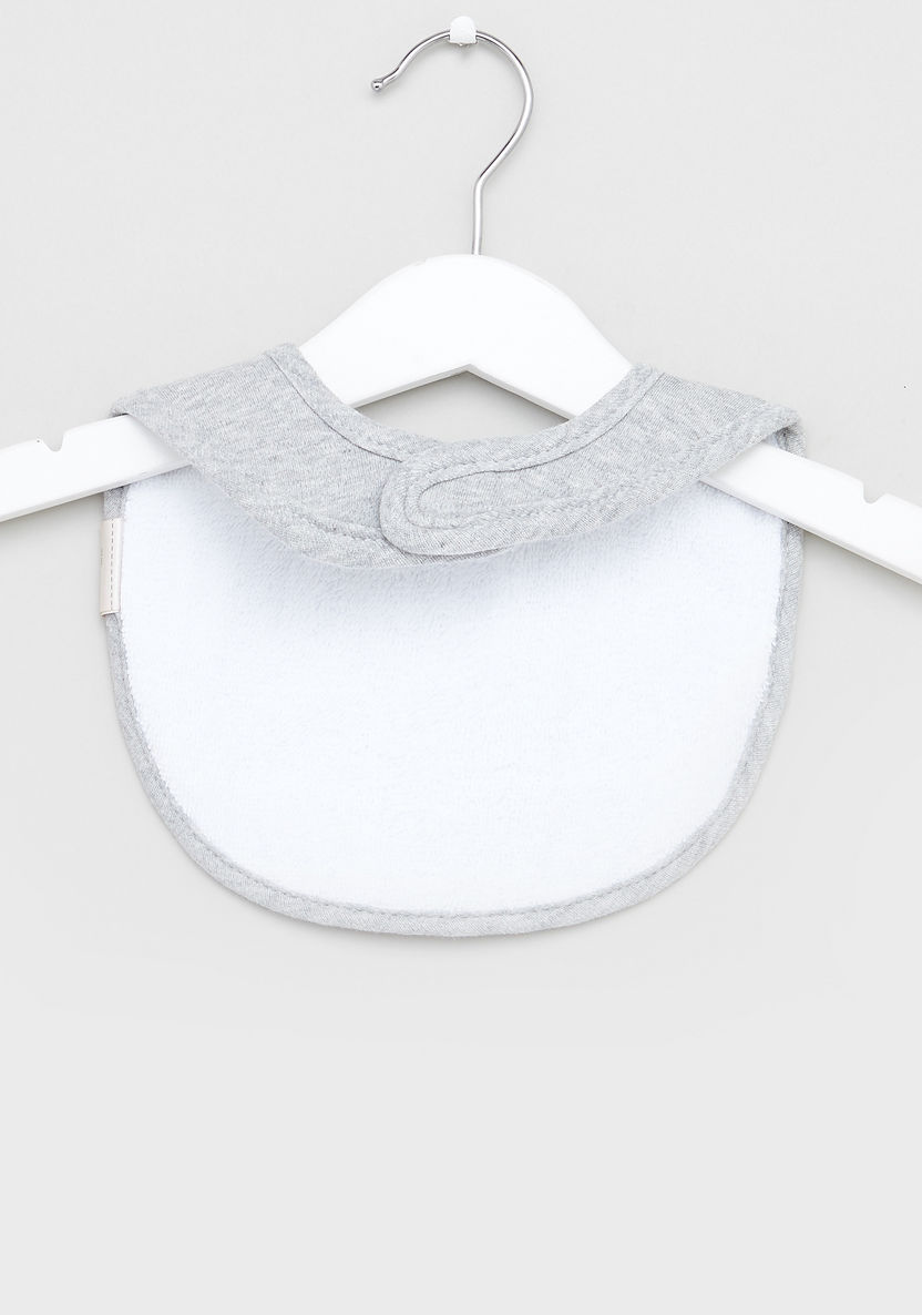 Giggles Textured Drooler Bib with Hook and Loop Closure - Set of 3-Accessories-image-3