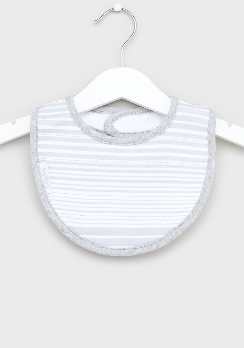 Giggles Textured Drooler Bib with Hook and Loop Closure - Set of 3-Accessories-image-7