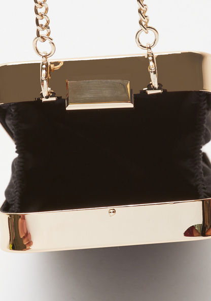 Celeste Textured Clutch with Clasp Closure-Wallets & Clutches-image-2