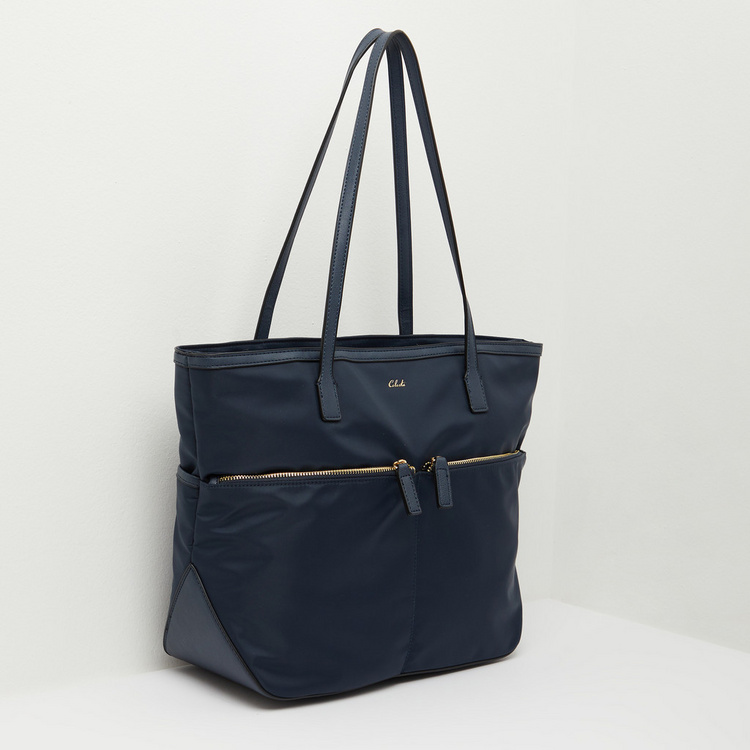 Celeste Solid Tote Bag with Double Handles