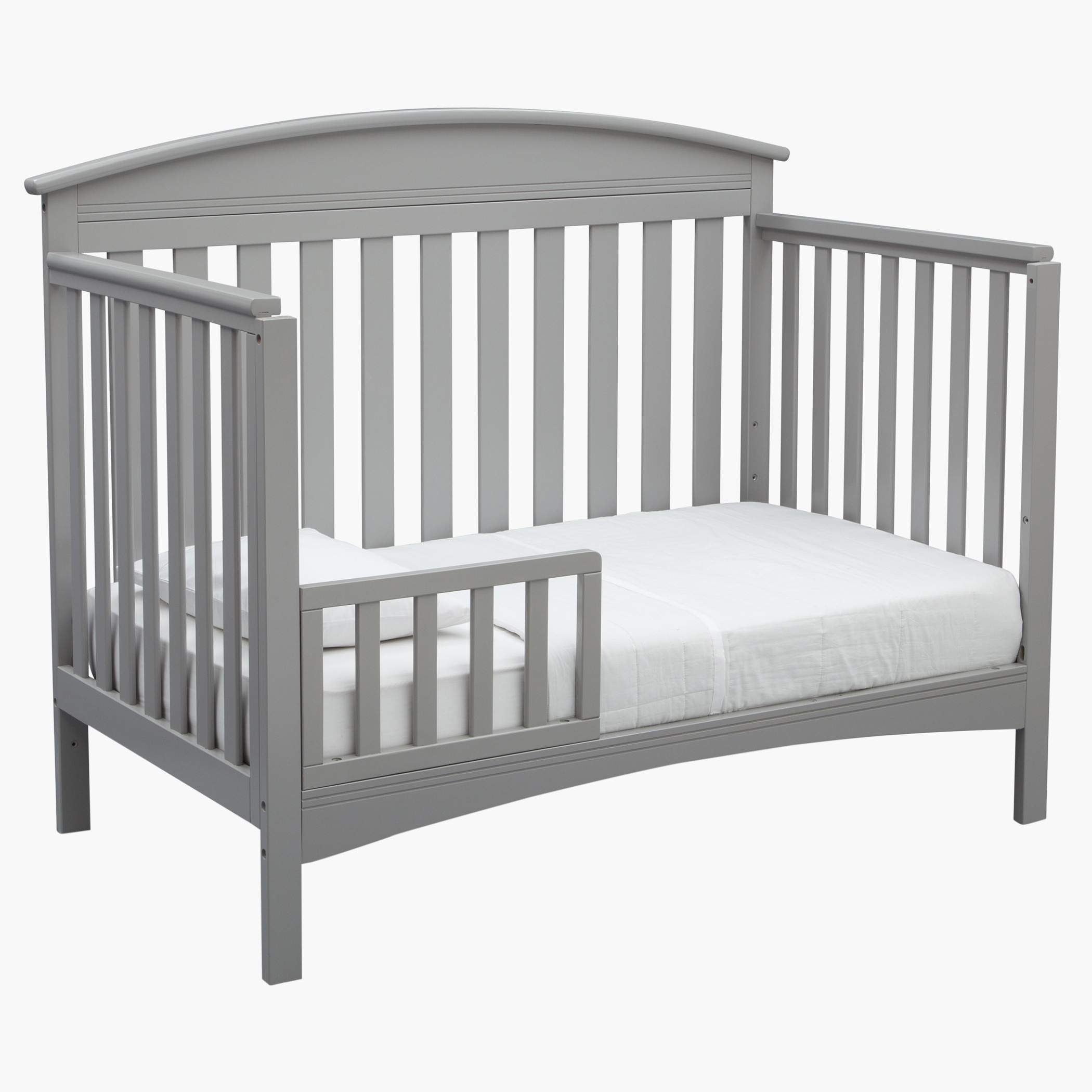 سرير أطفال 3 في 1 مع وحدة تخزين من دلتا آبي - رمادي (حتى 5 سنوات)-baby-nursery-furniture-cribsandbeds-babycribs-image-1