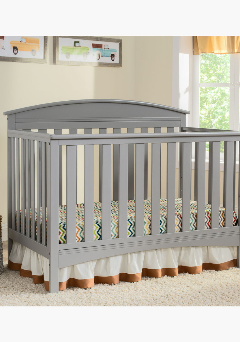Delta Abby 3-in-1 Crib with Storage - Grey (Up to 5 years)-Baby Cribs-image-2