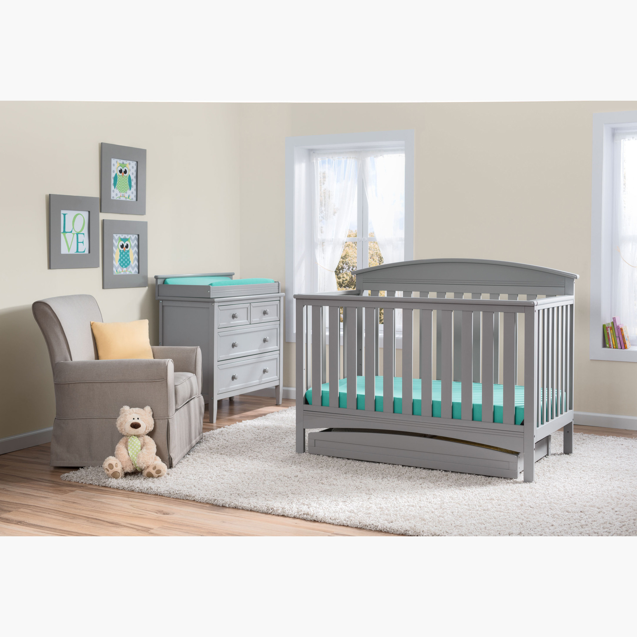 سرير أطفال 3 في 1 مع وحدة تخزين من دلتا آبي - رمادي (حتى 5 سنوات)-baby-nursery-furniture-cribsandbeds-babycribs-image-9