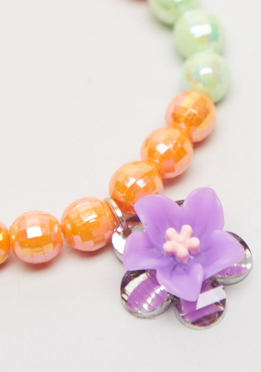 Charmz Beaded Bracelet with Flower Applique-Jewellery-image-1