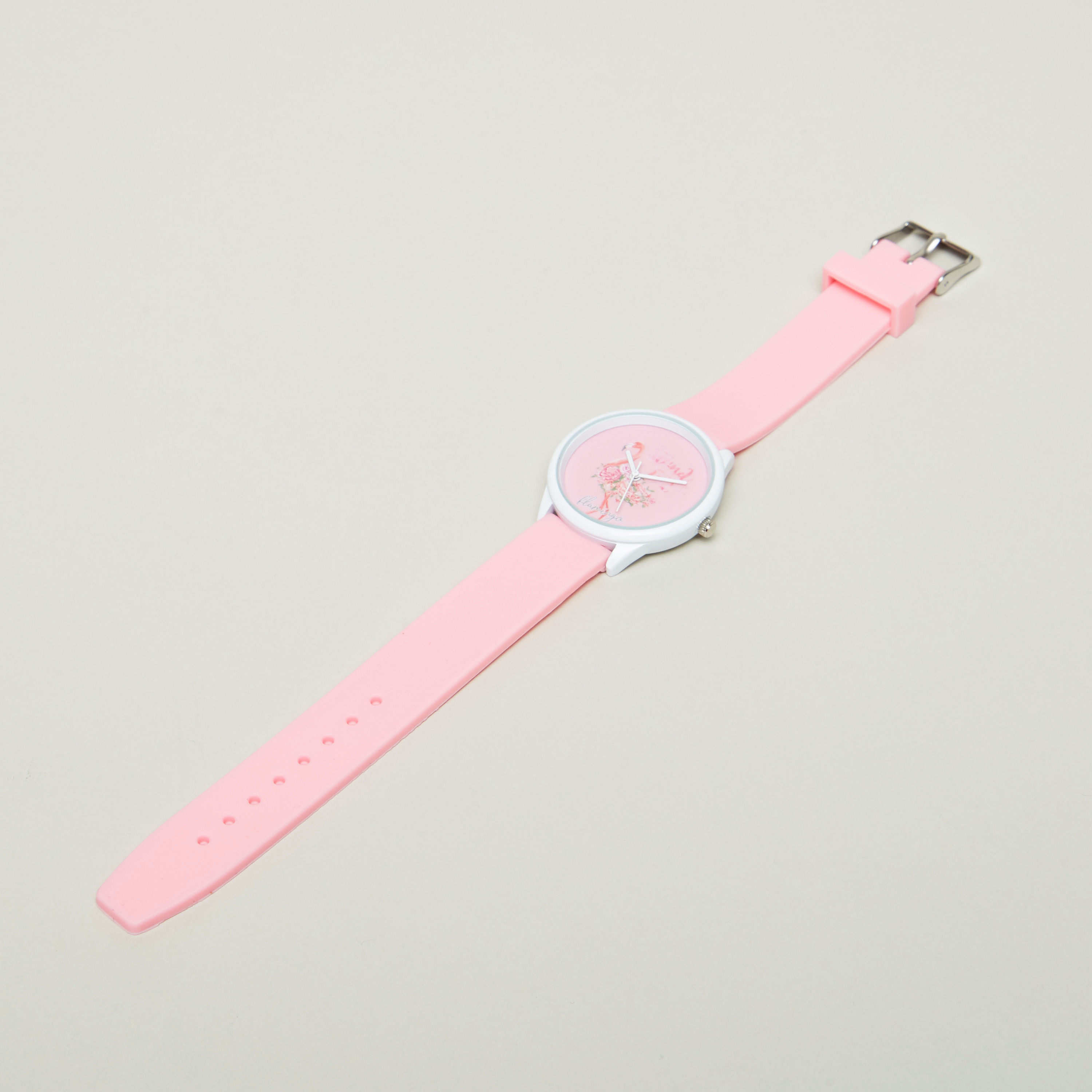 Charmz Flamingo Print Analog Wrist Watch