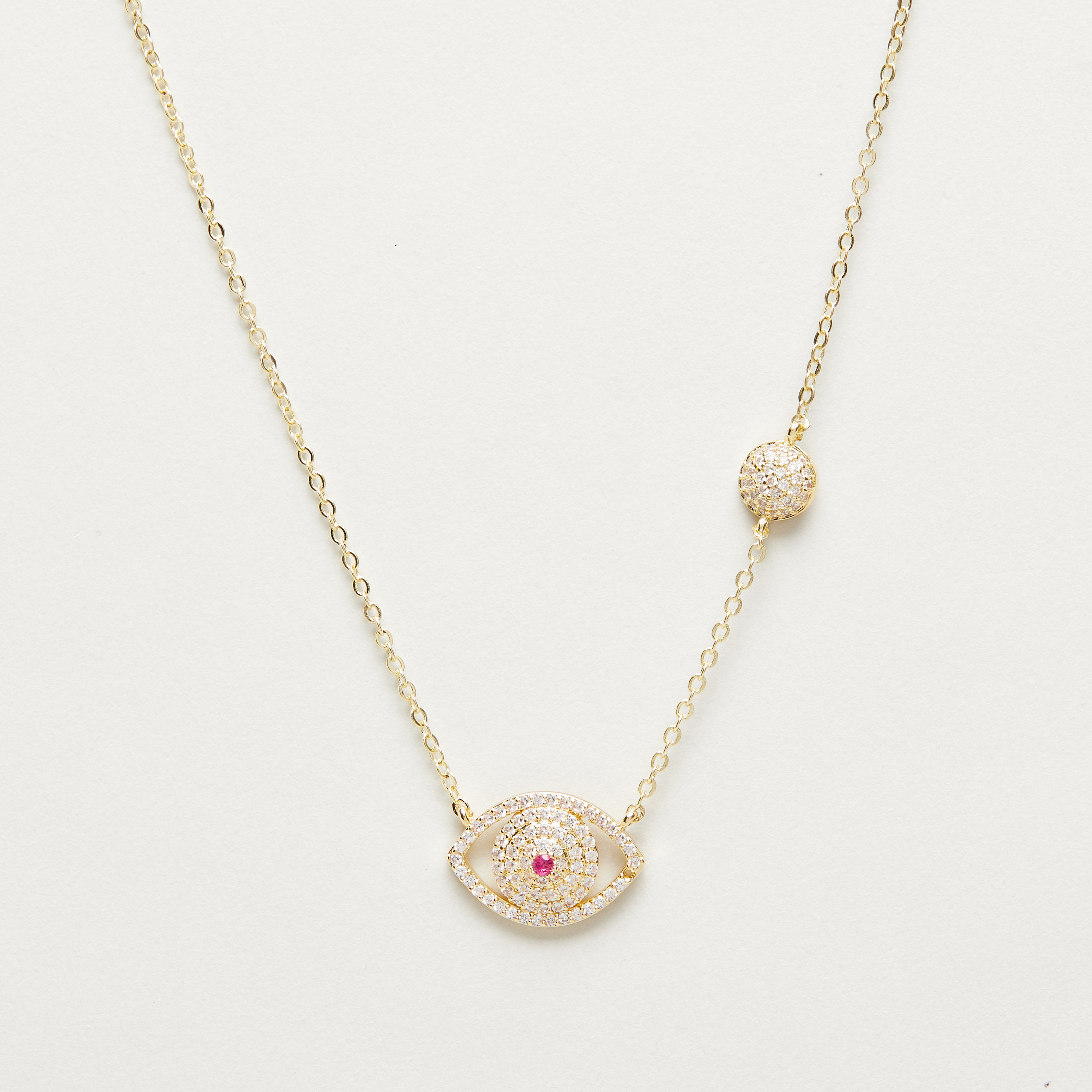 Crystal Embellished Evil Eye Necklace-women-watchesandjewellery-jewellery-necklacesandpendants-image-1