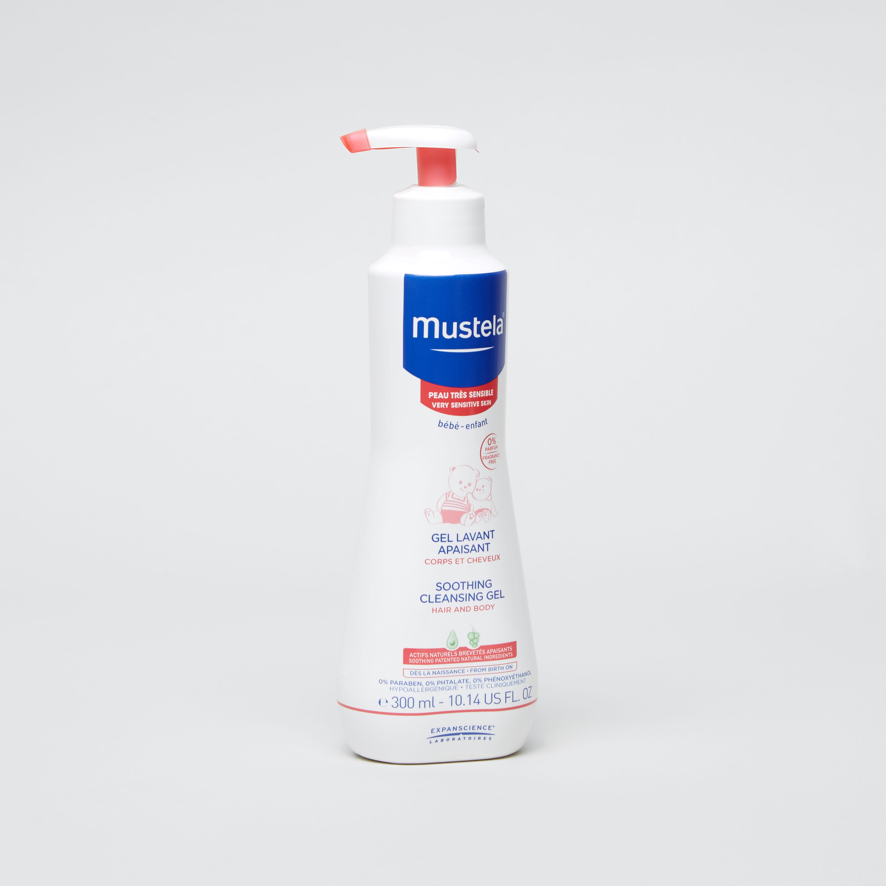 Mustela Soothing Cleansing Gel  Hair & Body - 300 ml-baby-bathandcare-hairbodyskincare-image-1