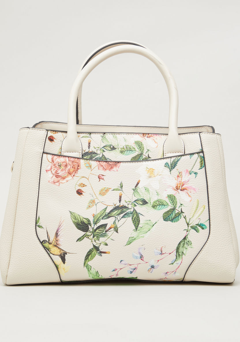 Shop FIORELLI Floral Print Tote Bag with Double Handles Online