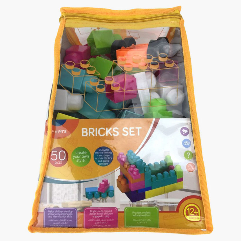 Juniors 50-Piece Bricks Playset-Blocks%2C Puzzles and Board Games-image-0