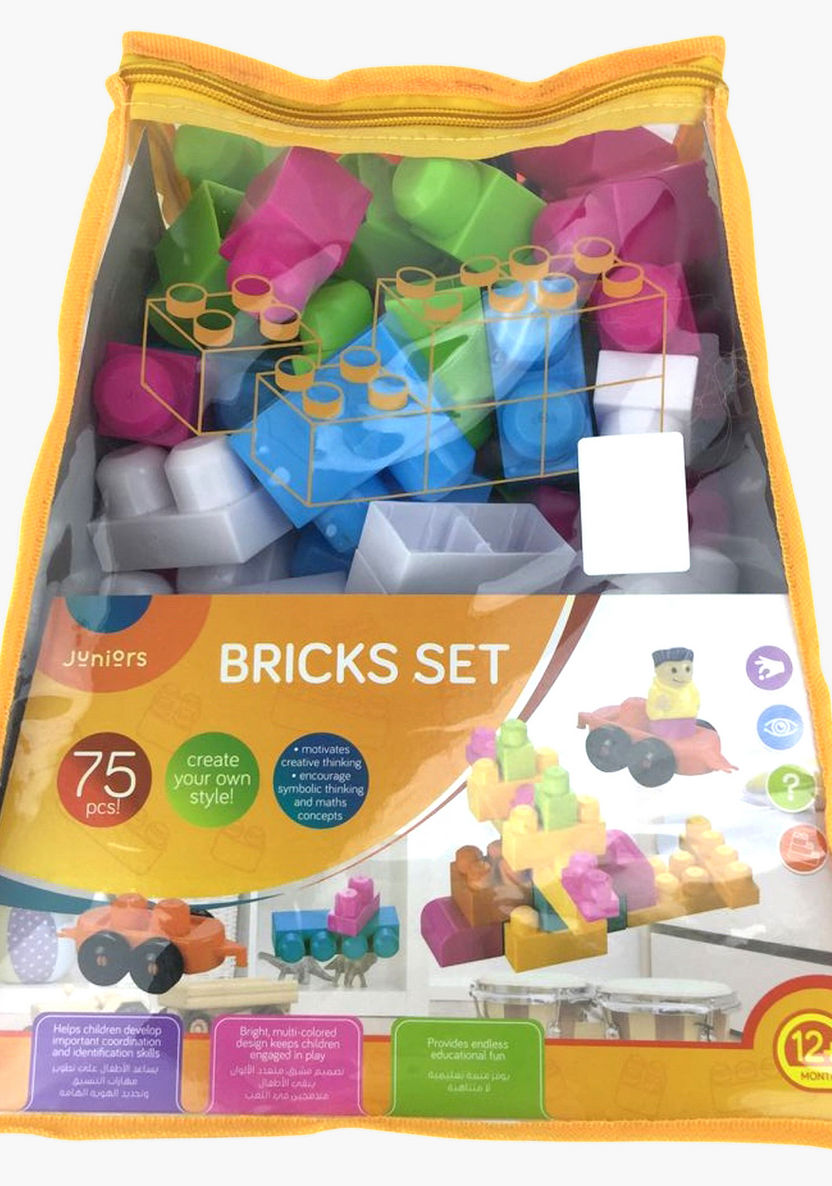 Juniors 75-Piece Bricks Playset-Blocks%2C Puzzles and Board Games-image-0