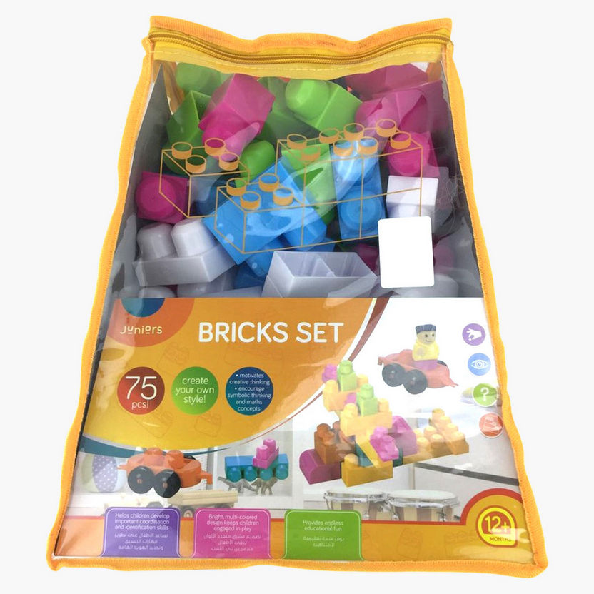 Juniors 75-Piece Bricks Playset-Blocks%2C Puzzles and Board Games-image-0