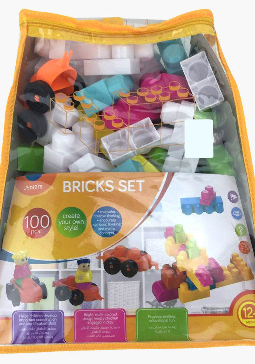 Juniors Building Blocks - Set of 100-Blocks%2C Puzzles and Board Games-image-0