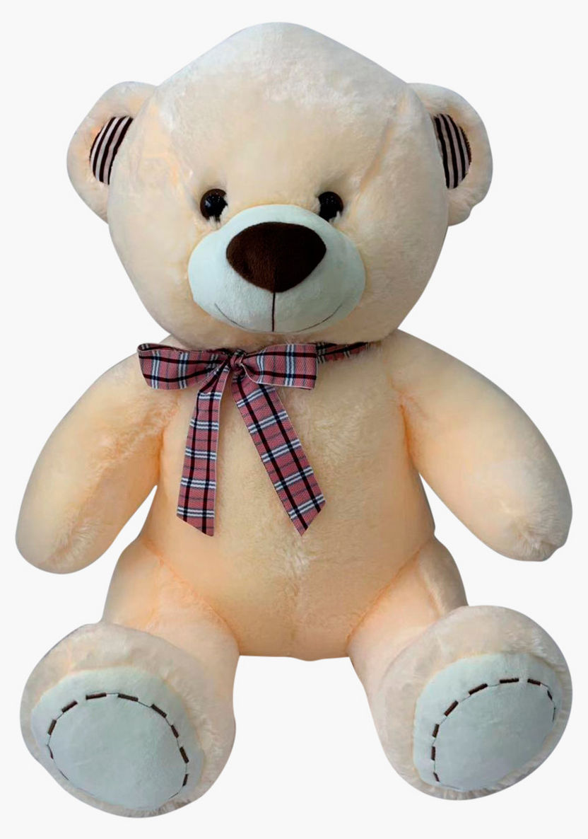 Juniors Plush Bear with Bow Applique-Plush Toys-image-0