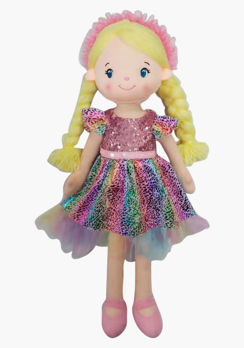 Juniors Rainbow Rag Doll - 60 cms-Dolls and Playsets-image-0