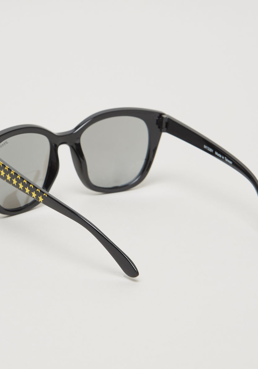 Juniors Full Rim Star Print Sunglasses with Nose Pads-Sunglasses-image-2