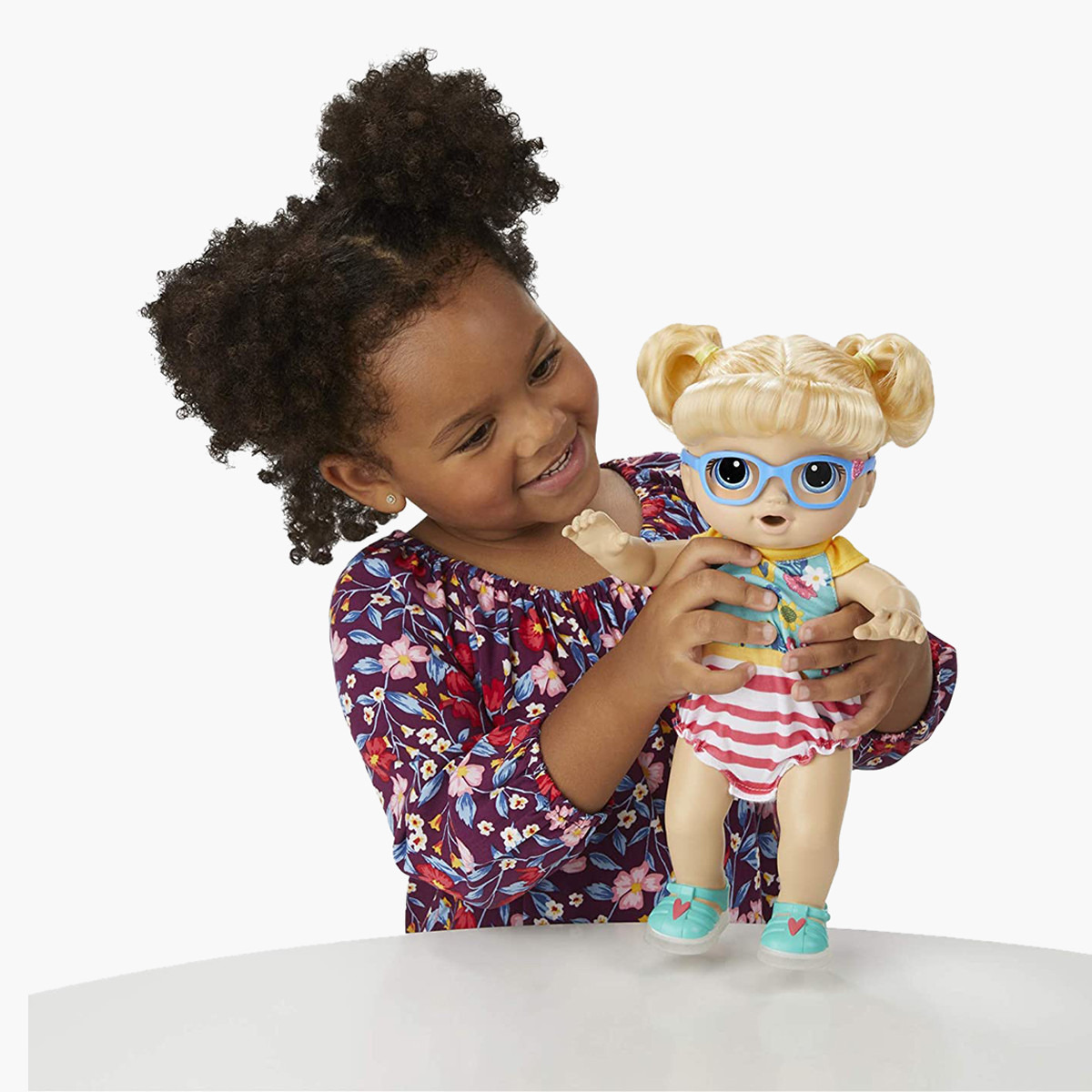 Buy Hasbro Baby Alive Step N Giggle Baby Blonde Hair Doll Online Mothercare Bahrain