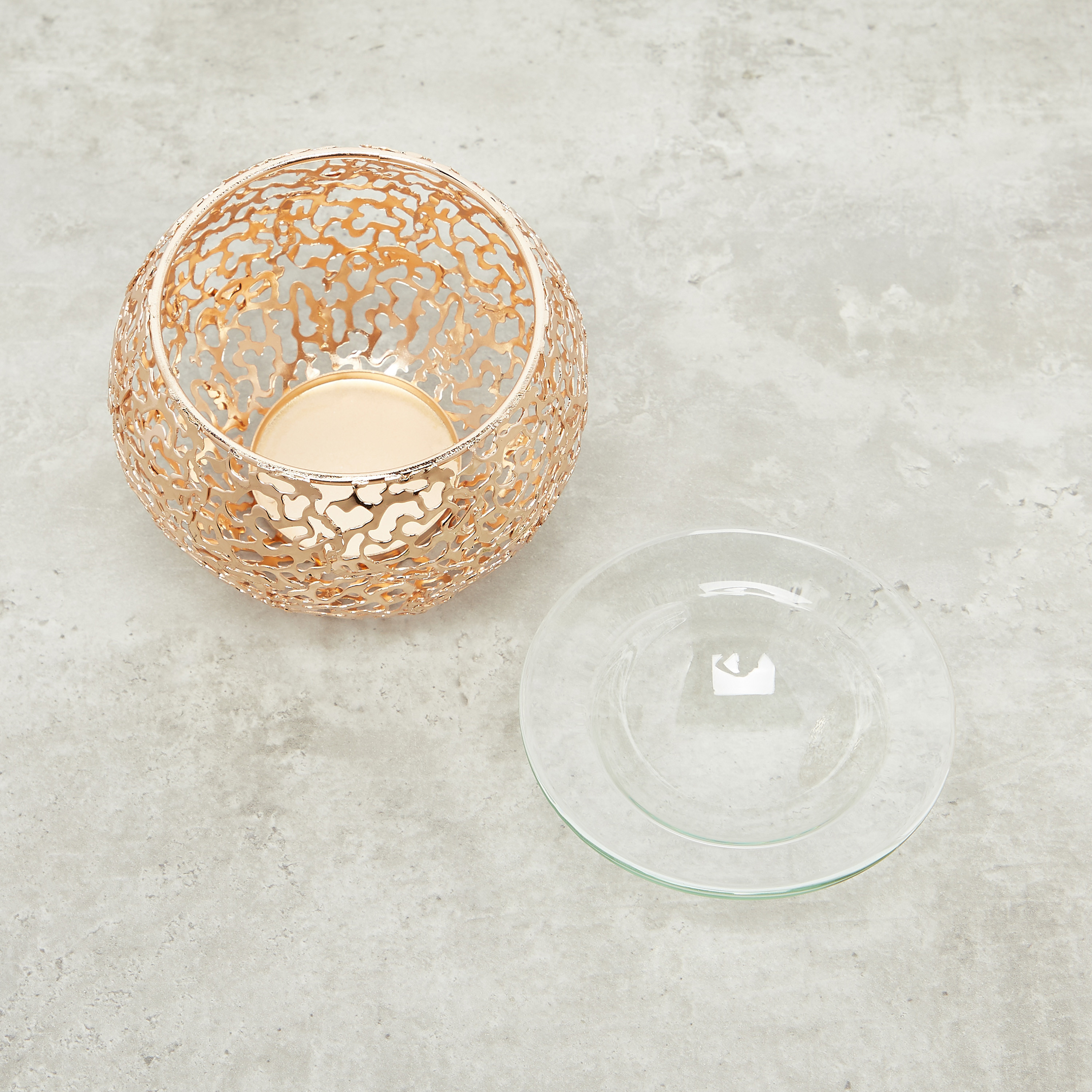 Metallic Cutwork Oil Burner - 9 cms-household-homefragrance-burners-image-3