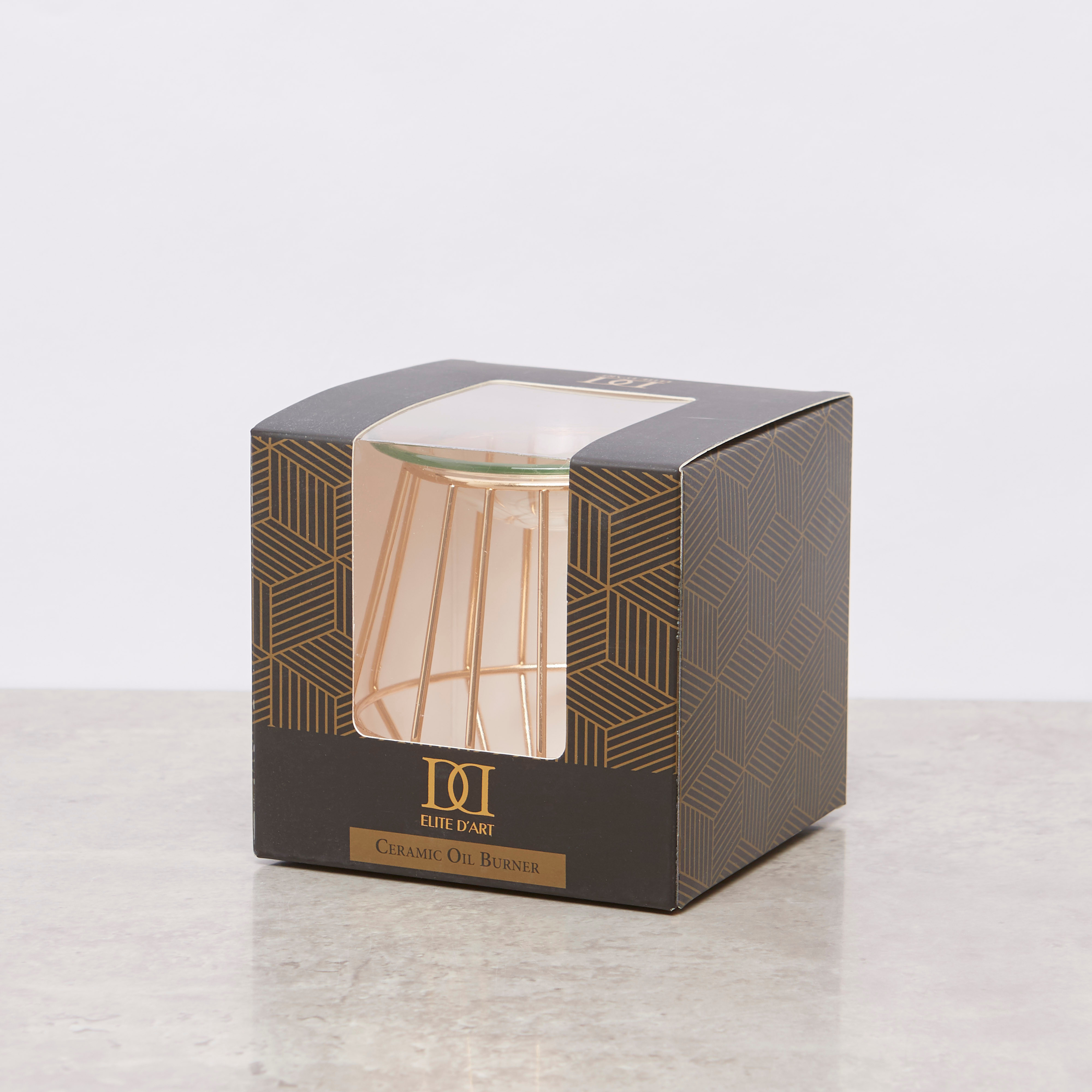 Metal Mesh Oil Burner with Glass Dish - 10.5 cms-household-homefragrance-burners-image-4