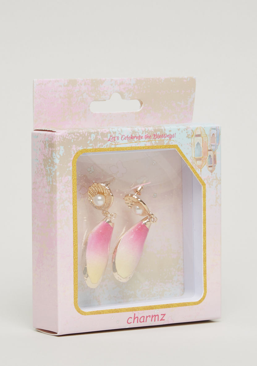 Charmz Embellished Dangling Earrings with Pushback Closure-Jewellery-image-2