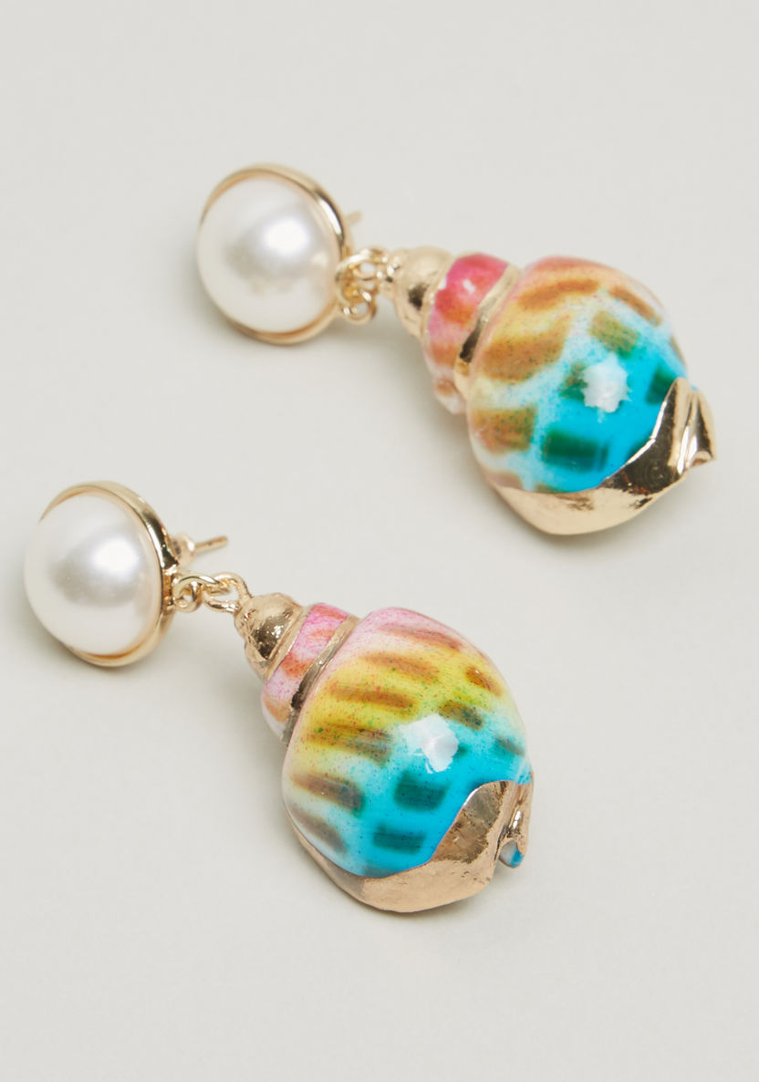Charmz Printed Dangler Earrings-Jewellery-image-0