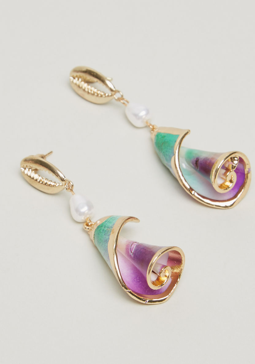 Charmz Spiral Dangler Earrings-Jewellery-image-1
