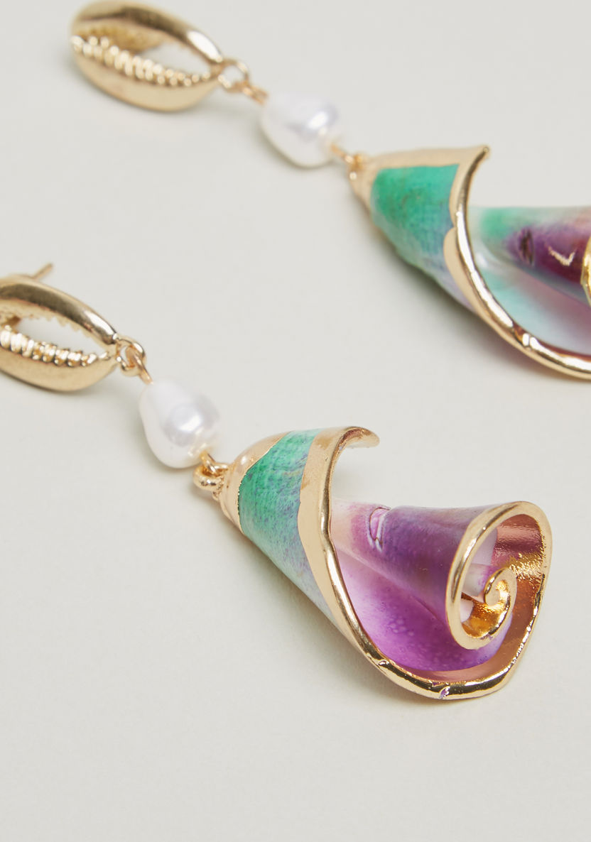 Charmz Spiral Dangler Earrings-Jewellery-image-2