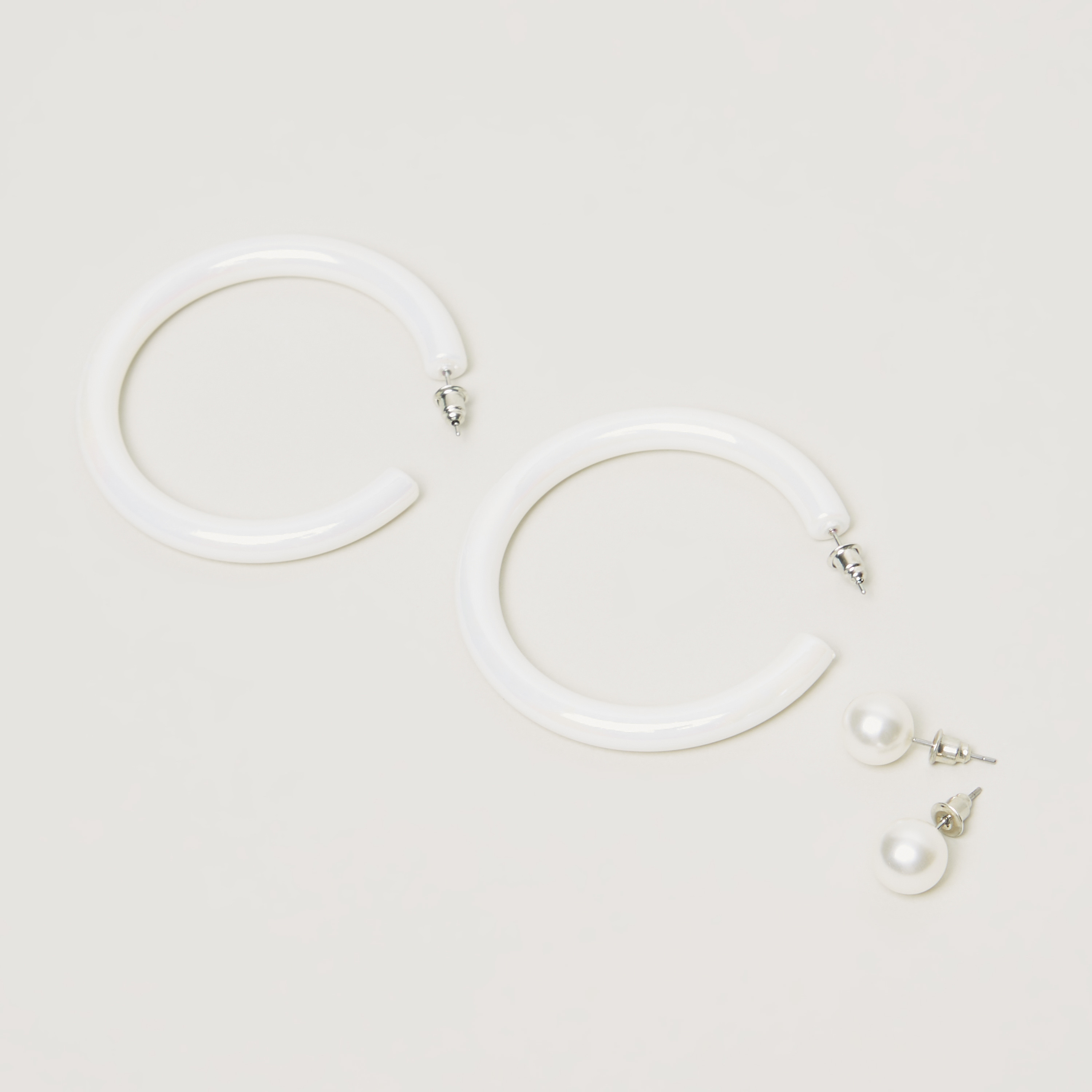 Charmz Embellished Earrings with Pushback Closure - Set of 2-girls-accessories-jewellery-image-1