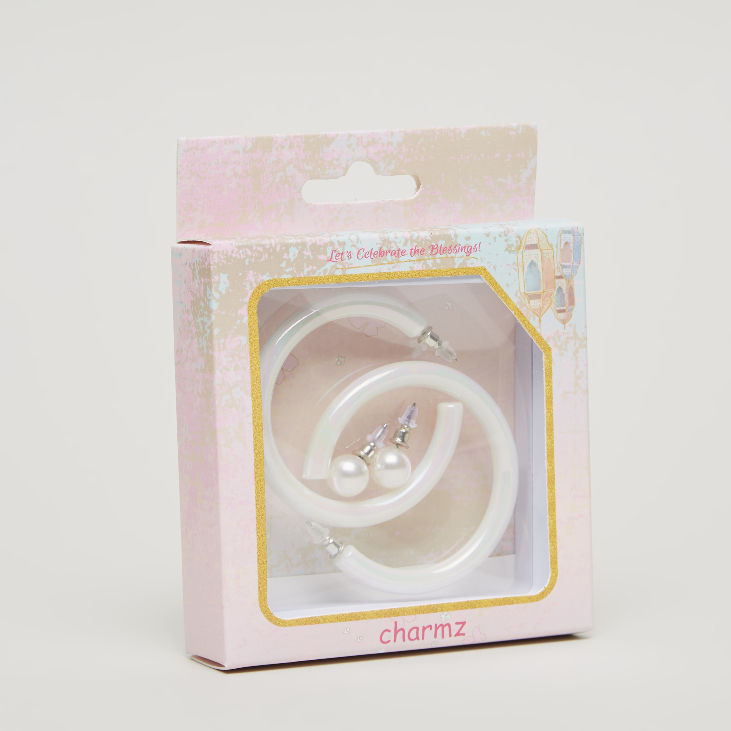 Charmz Embellished Earrings with Pushback Closure - Set of 2-girls-accessories-jewellery-image-4