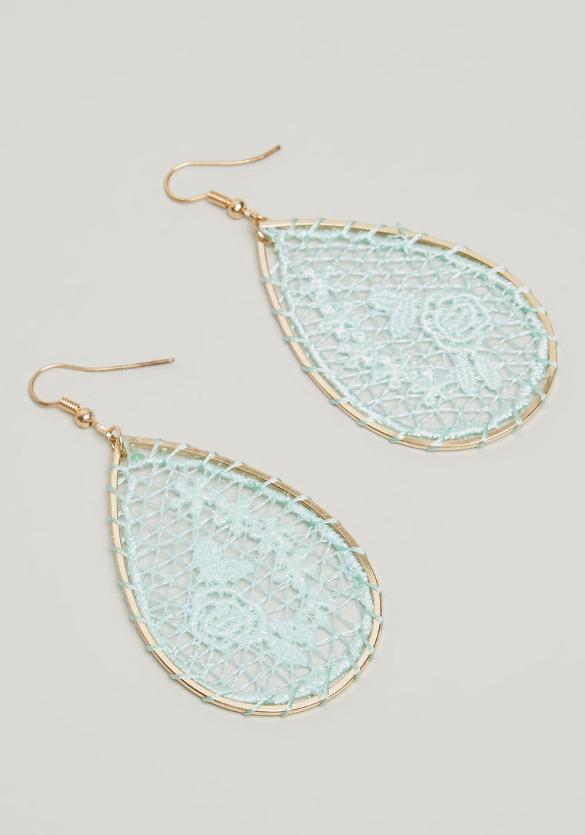 Charmz Textured Dangling Earrings with Fish Hook-Jewellery-image-0