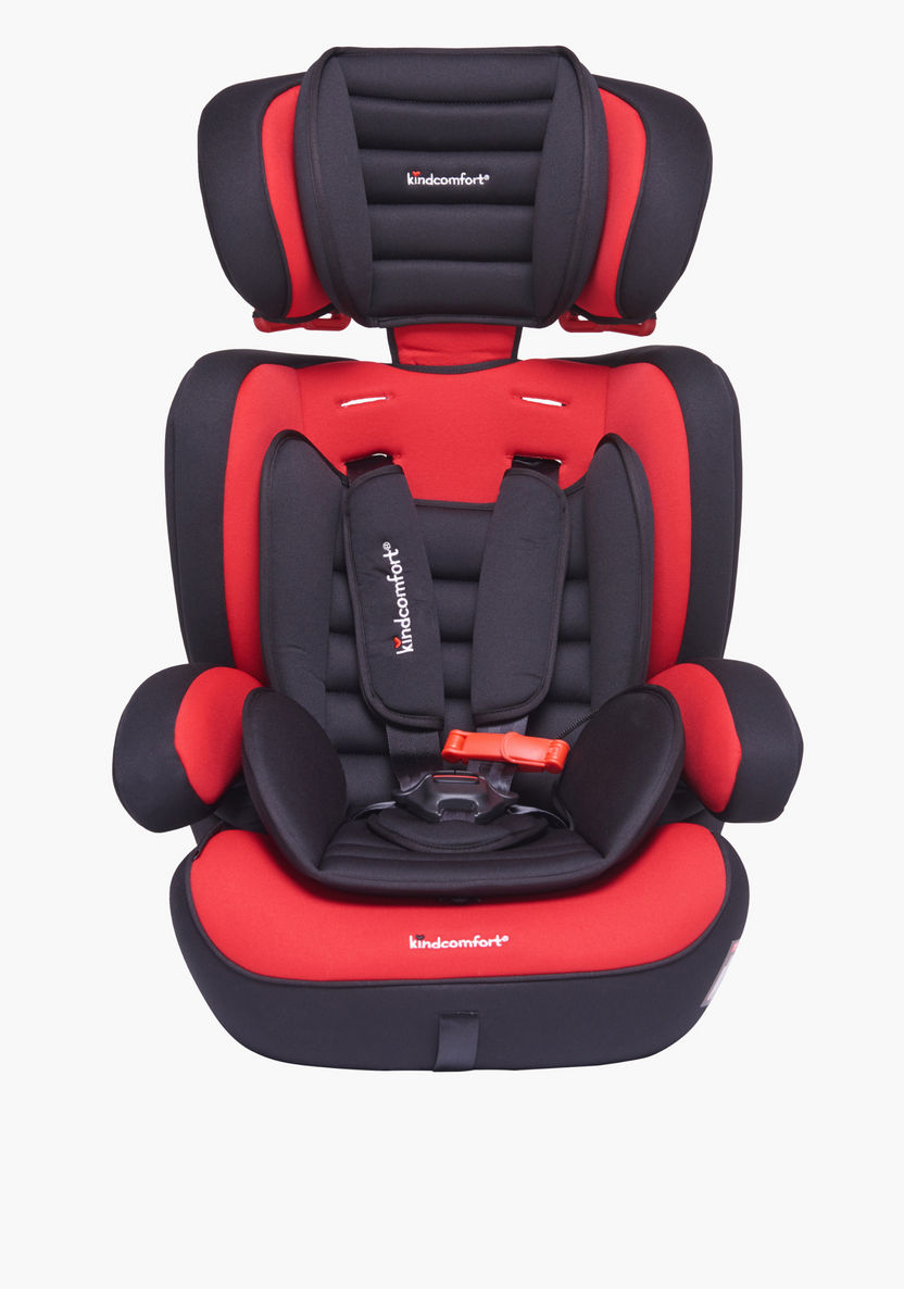 Kindcomfort KIT KZC 123 Car Seat - Black/Red (9 months to 12 years)-Car Seats-image-0