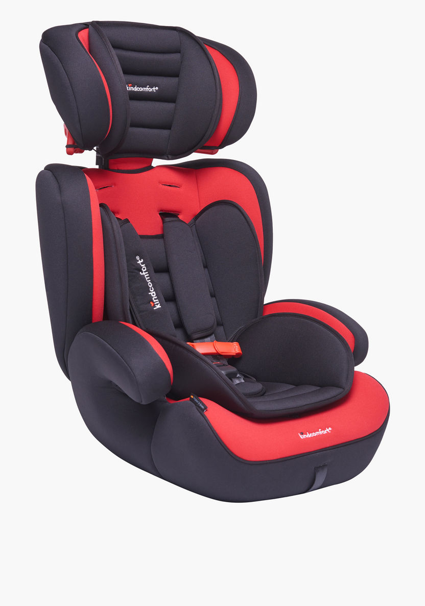 Kindcomfort KIT KZC 123 Car Seat - Black/Red (9 months to 12 years)-Car Seats-image-2