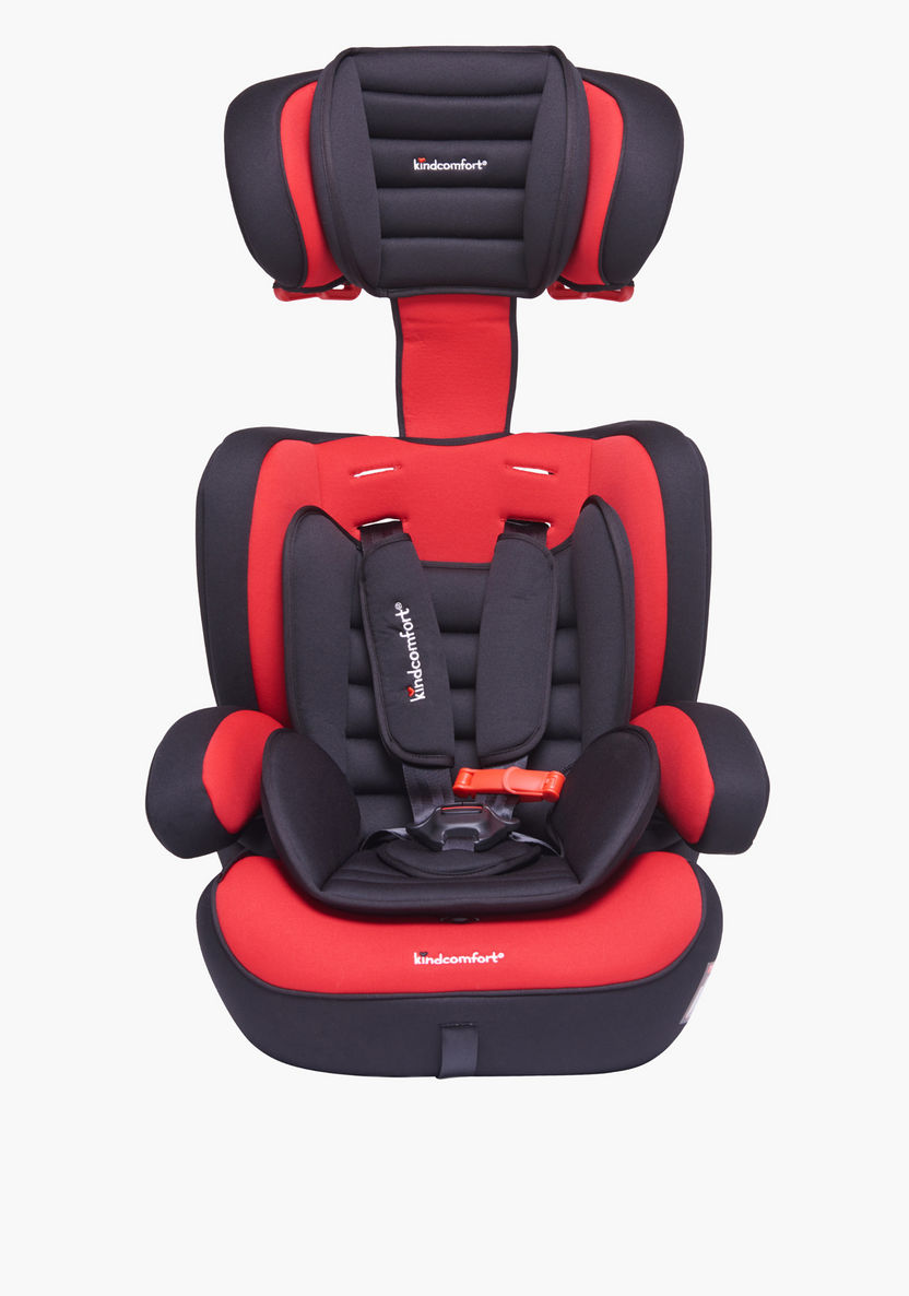 Kindcomfort KIT KZC 123 Car Seat - Black/Red (9 months to 12 years)-Car Seats-image-4