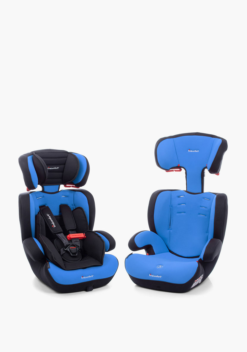 Kindcomfort KZC 123 Car Seat - Black/Blue (9 months to 12 years)-Car Seats-image-17