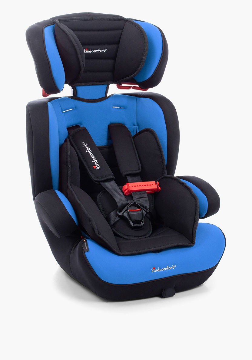 Kindcomfort KZC 123 Car Seat - Black/Blue (9 months to 12 years)-Car Seats-image-1