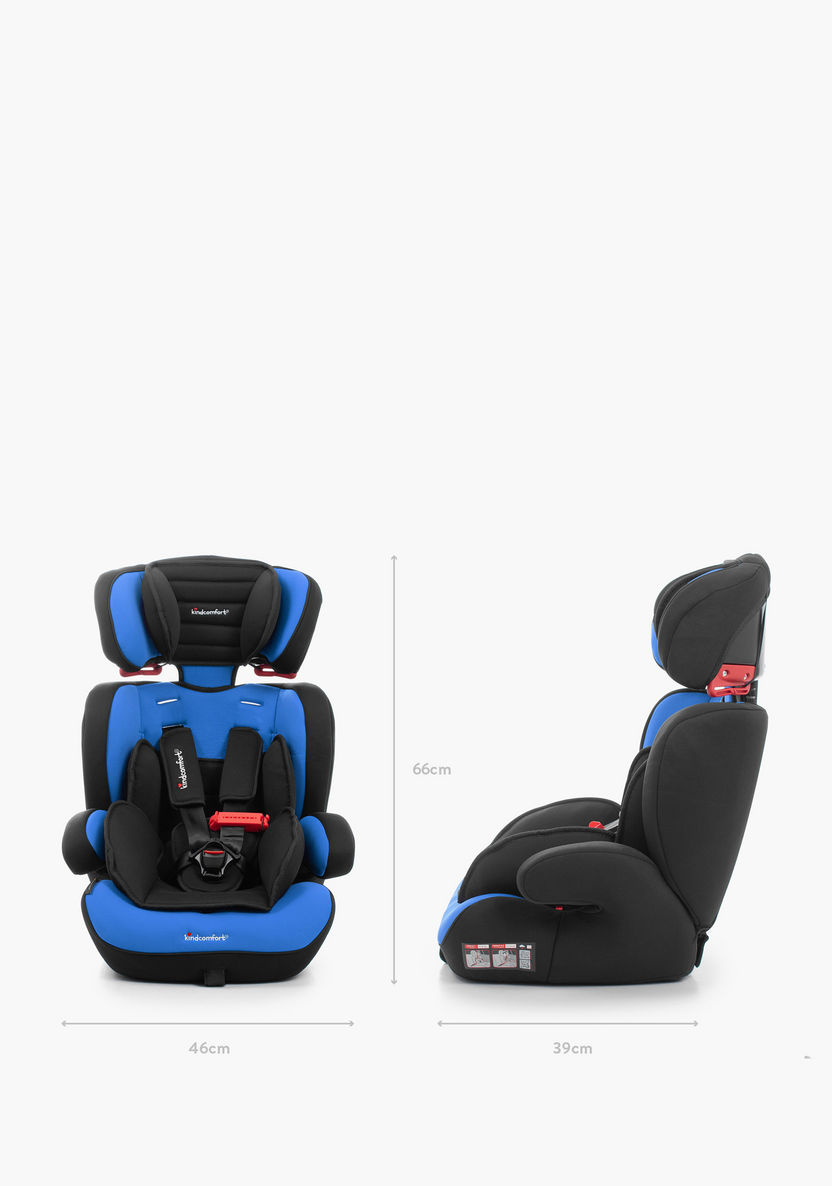 Kindcomfort KZC 123 Car Seat - Black/Blue (9 months to 12 years)-Car Seats-image-19