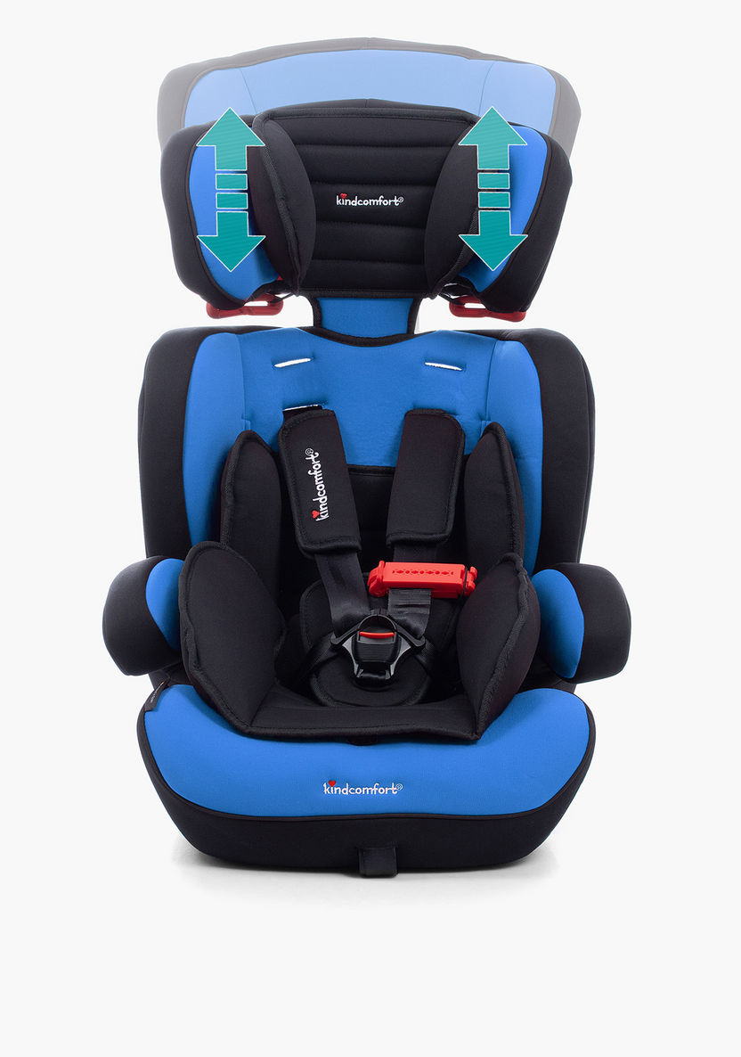 Kindcomfort KZC 123 Car Seat - Black/Blue (9 months to 12 years)-Car Seats-image-21